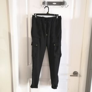 H&M Satin Finish Cargo Pants